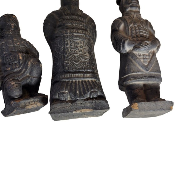 Terracotta Warrior Army Statues Figures Xin China Lot of 5 Horse Kneeling - Picture 9 of 10